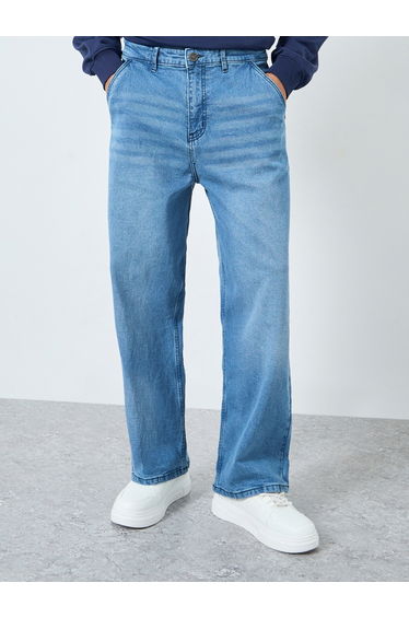 Men Medium Blue Relaxed Fit Jeans