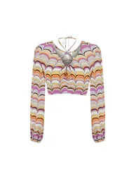 Retro Pattern Blouse - 6