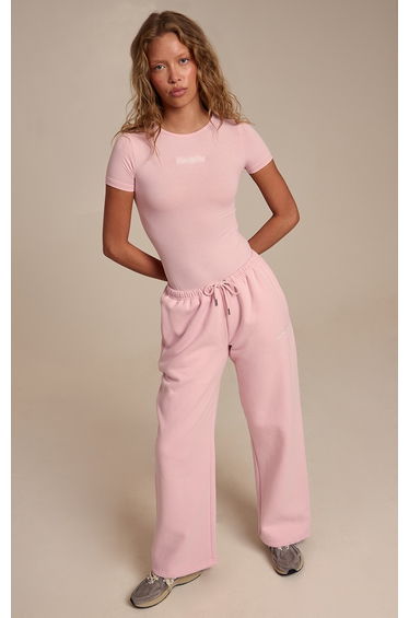 Pink Prettylittlething Wide Leg Jogger