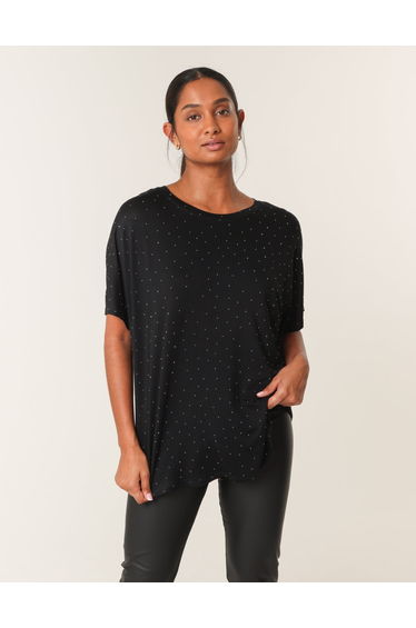 Stud Detail Round Neck T-shirt product thumbnail 2