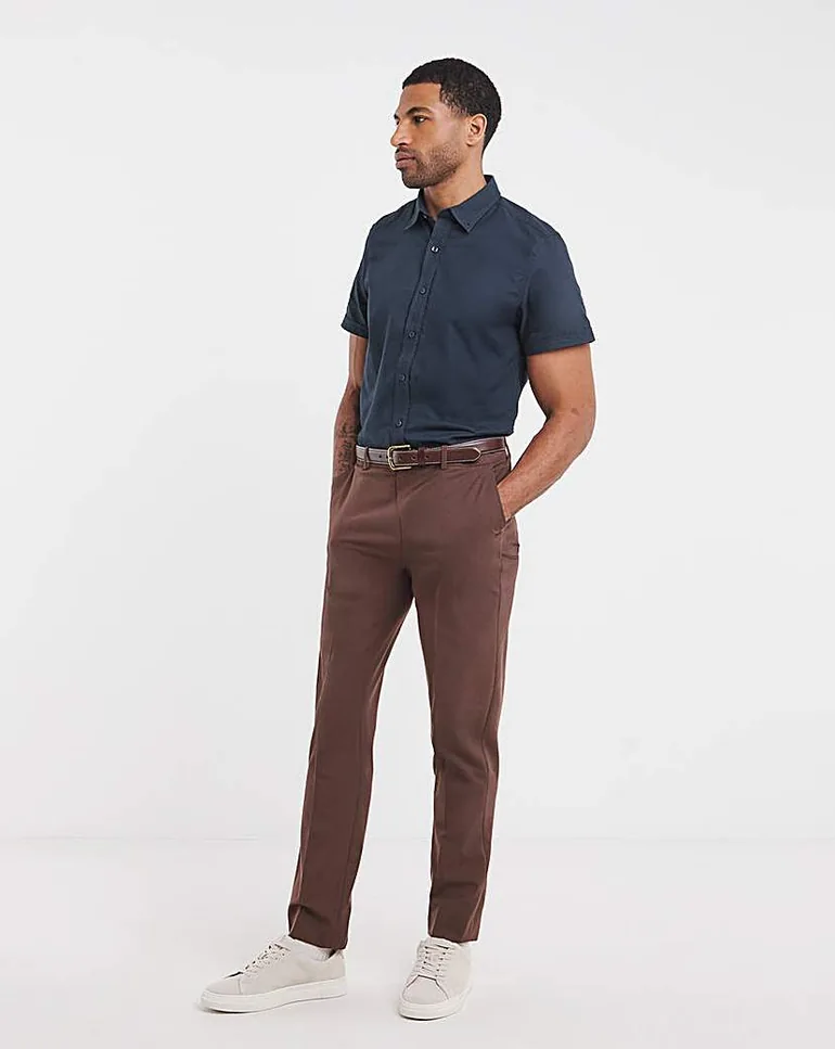 Short Sleeve Oxford Shirt Long