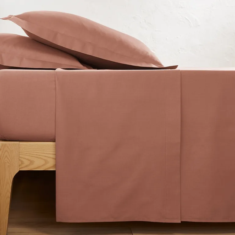 شرشف سرير قطن سادة - 2