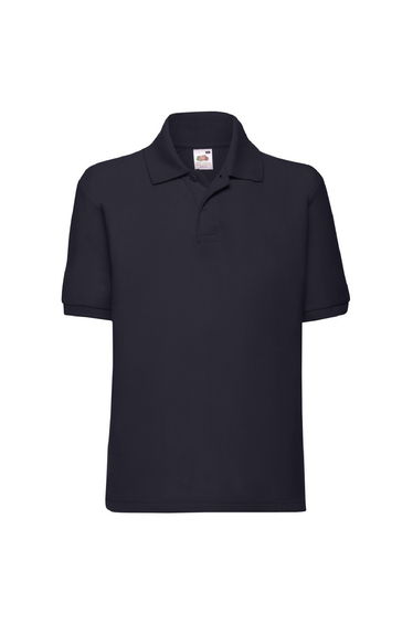 Fruit Of The Loom Childrens/Kids Unisex 65/35 Pique Polo Shirt (Pack of 2) - Deep Navy