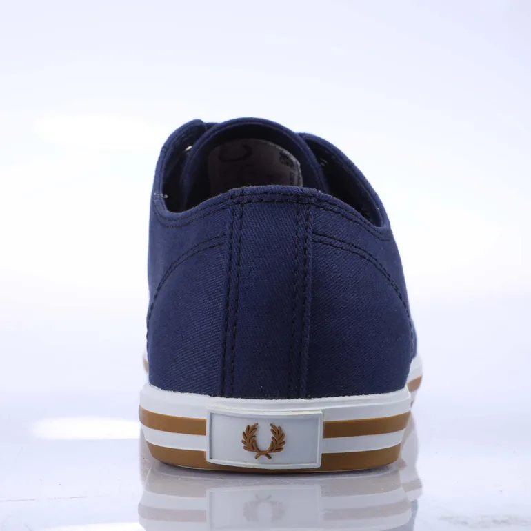 Men's Fred Perry Kingston Twill Trainers in Blue - 4