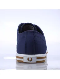 Men's Fred Perry Kingston Twill Trainers in Blue - 4