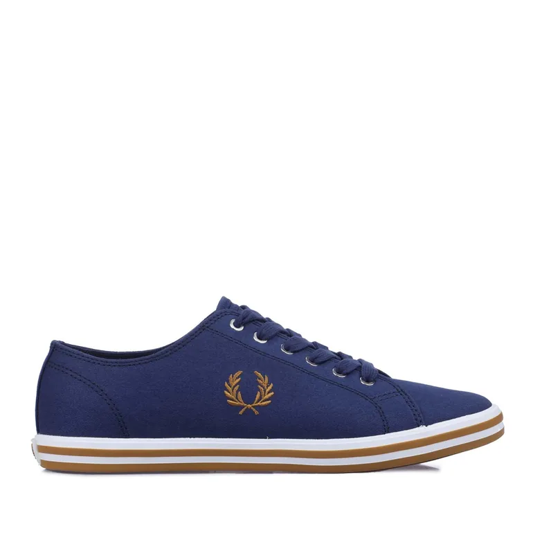Men's Fred Perry Kingston Twill Trainers in Blue