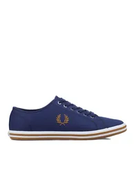 Men's Fred Perry Kingston Twill Trainers in Blue