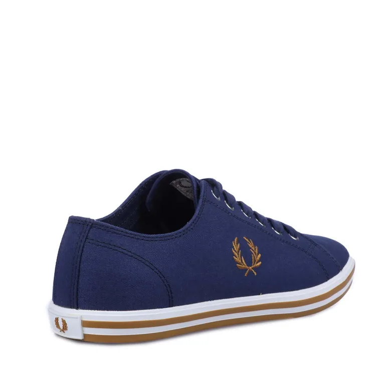 Men's Fred Perry Kingston Twill Trainers in Blue - 2