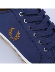 Men's Fred Perry Kingston Twill Trainers in Blue - 5