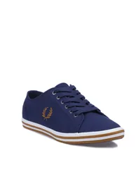 Men's Fred Perry Kingston Twill Trainers in Blue - 1