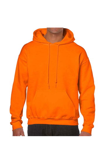 Gildan Mens Hoodie - Safety Orange