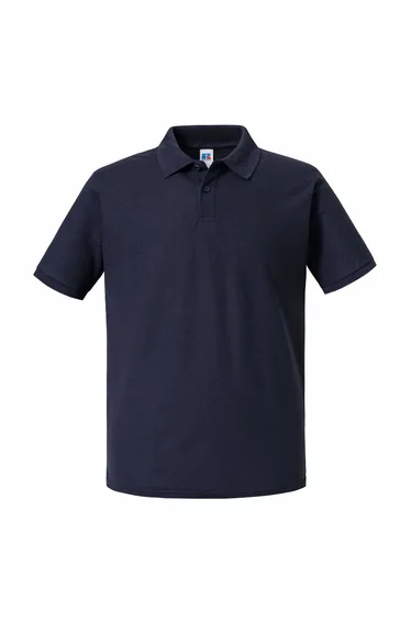Russell Mens Authentic Eco Polo Shirt - French Navy