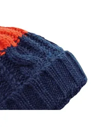 Beechfield Unisex Adults Apres Cuffed Beanie - Oxford Navy/Fire Red - 1