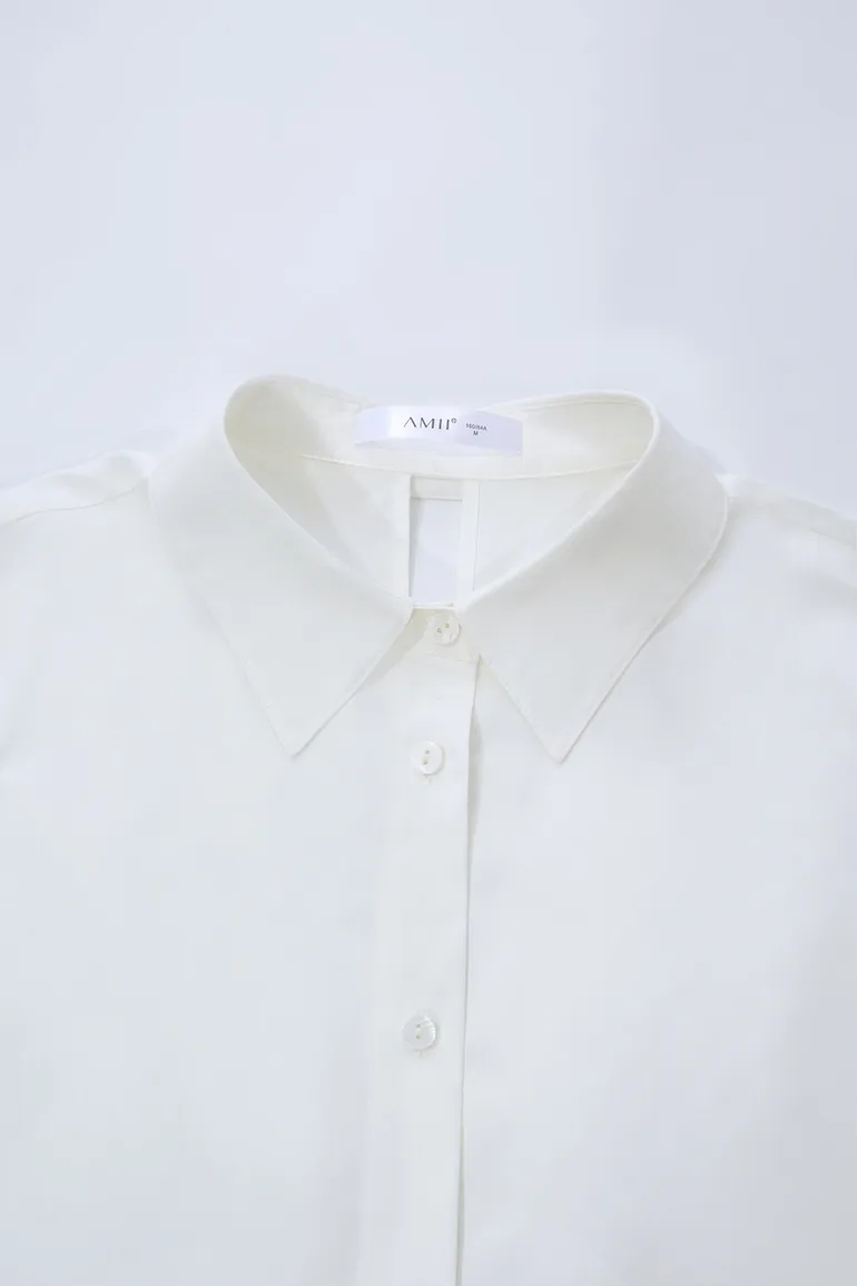 Hollow Pleated Stripe Shirt - 10