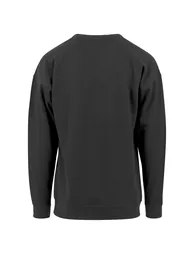 Mens Crew Neck Plain Sweatshirt - Black - 3