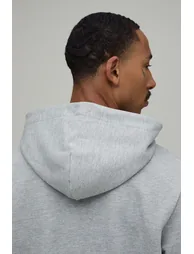 Heavyweight Regular Fit Over the Head Hoodie - grey marl - 2