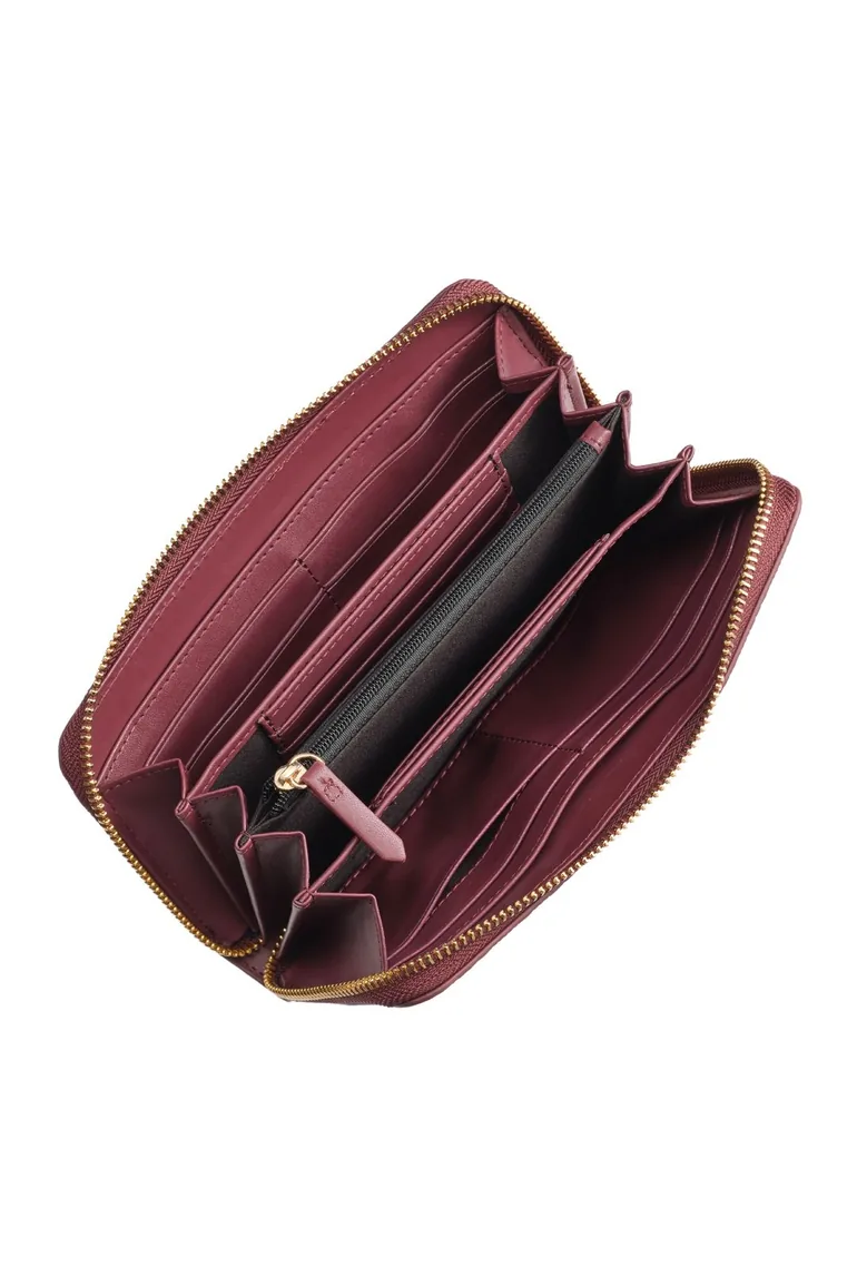 Gynevra Zip Around Wallet Bordeaux - 3