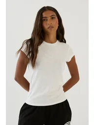 DSGN Studio Slub Short Sleeve T-Shirt - white - 1