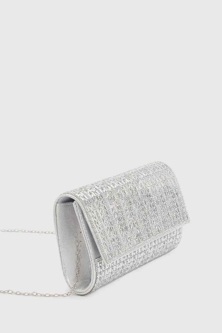 Iris Embellished Detail Clutch Bag - 2