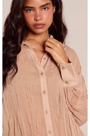 Light Stone Textured Shirt Co-ord product thumbnail 4