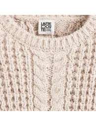 Chunky Knit Detailed Jumper/Sweater with Crew Neck - 2