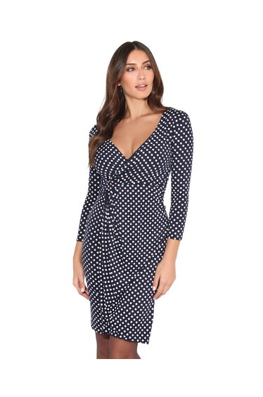 Polka Dot Crossover Dress