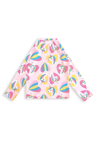 UV Protected Unicorn Girl's Swimsuit T-shirt product thumbnail 4