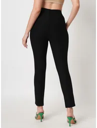 High-Rise Stretchable Skinny Fit Trousers - 3