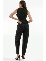 High Waist Cigarette Pants - 3