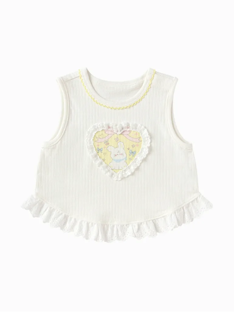 Girls' Ribbed Sleeveless Top
