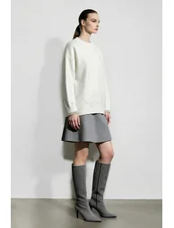 Letter Embroidered Color-Block Sweater - 4
