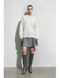 Letter Embroidered Color-Block Sweater