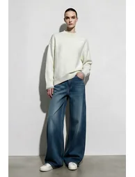 Letter Embroidered Color-Block Sweater - 2