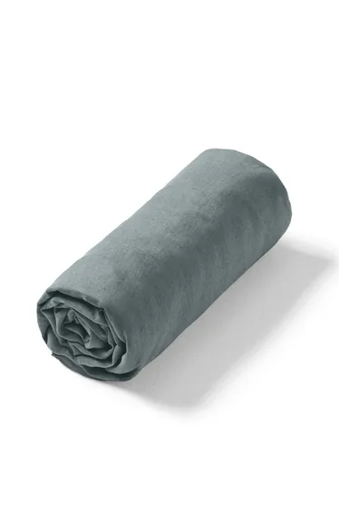 Elina Washed Linen Fitted Sheet for Thick Mattresses