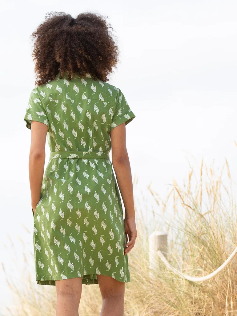 Charlton Slub Weave Dress Stay Wild - 5