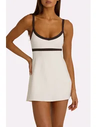 Soft Active Tennis Dress in Coconut - 3