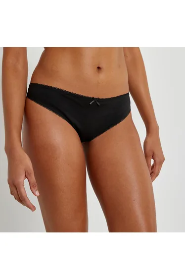 Pack of 2 Knickers in Cotton with Lace