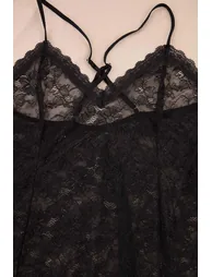 Black Lace Pack Plus Size Babydoll - 2