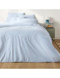 Soizic Blue Pillow Case in Cotton - 1