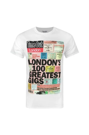 Time Out Mens Londons 100 Greatest Gigs T-Shirt - White