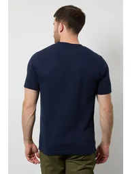 Navy Ottoman Stripe T-Shirt - 2