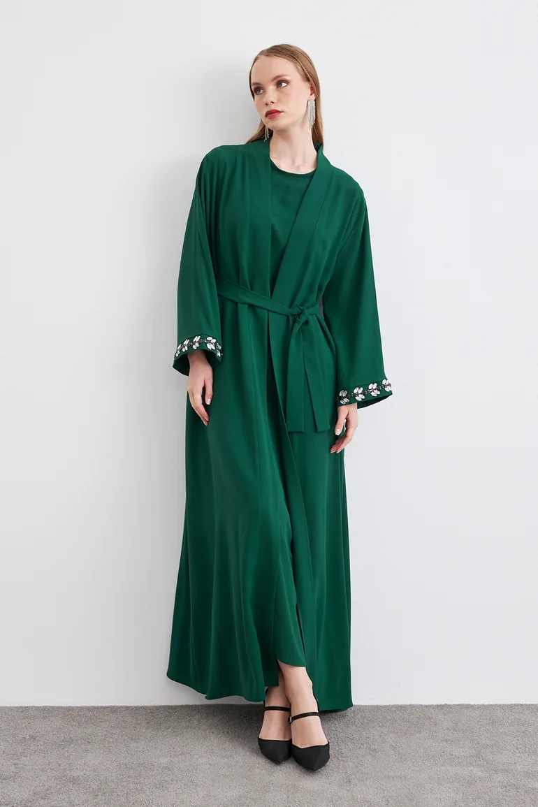 Rita Abaya Suit - Emerald