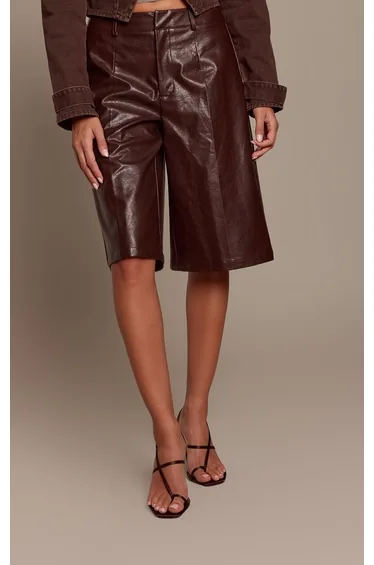 Chocolate Satin Toe Loop Asymmetric Strappy High Heeled Sandals