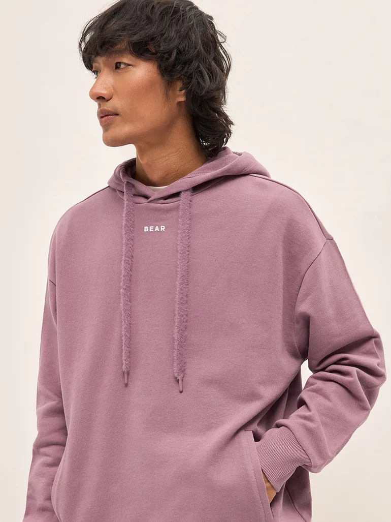Men Relaxed Fit Back Graphic Hoodie - 1