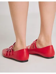 Multi Strap Mary Jane Ballerina ExWide - 1