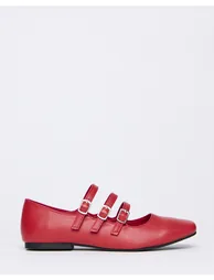 Multi Strap Mary Jane Ballerina ExWide - 3