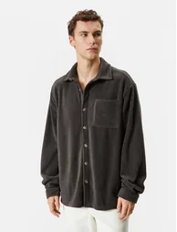 Buttoned Fleece Shirt - 2