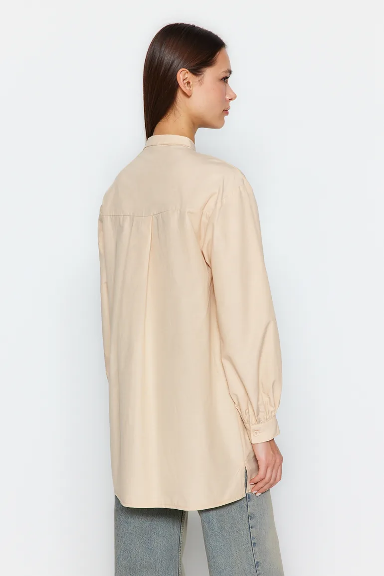 Stone Cotton Woven Shirt - 7