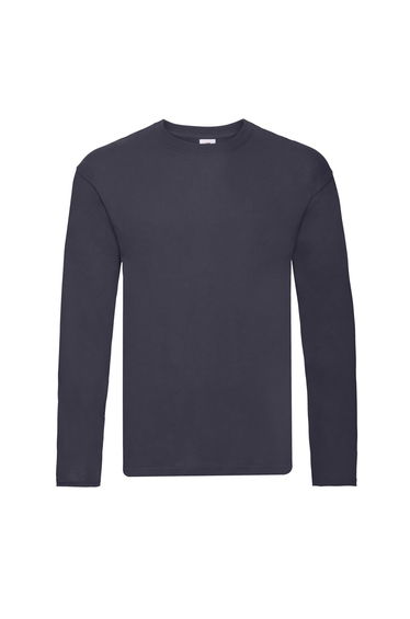Fruit Of The Loom Mens R Long-Sleeved T-Shirt - Deep Navy