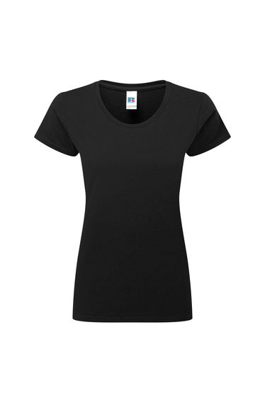 Russell Womens/Ladies Authentic Classic T-Shirt - Black